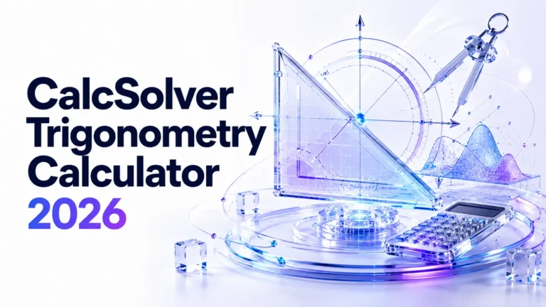 CalcSolver Trigonometry Calculator 2026 
