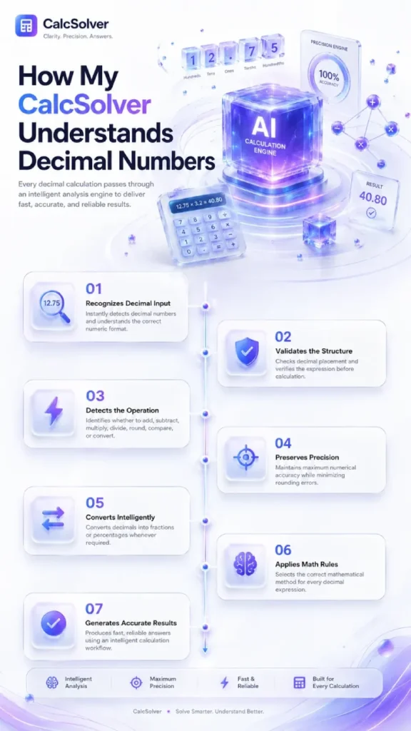 How My CalcSolver Understands Decimal Number